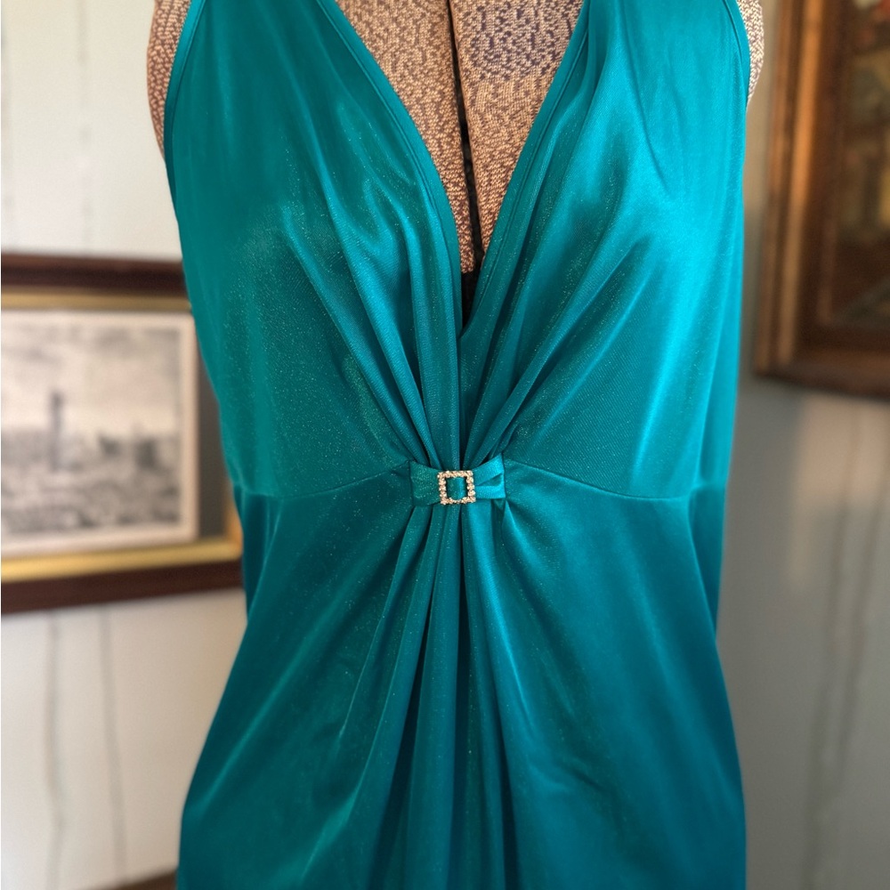Teal 1960’s Vintage Lingerie Nightgown